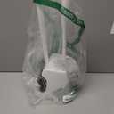 MR.SIGA Toilet Plunger and Bowl Brush Combo for Bathroom Cleaning, White, 1 Set