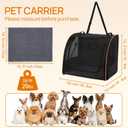 Dog Car Seat, Enclosed Carrier for Pets Travel Safety Dog Crate Soft-Sided Covered Car Kennel Carrier for Backseat for Medium Dogs (S)