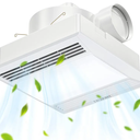 FASDUNT Bathroom Exhaust Fan with Light - Ultra Quiet 1.0 Sones, 110 CFM Bathroom Ceiling Vent Fan with LED Light Combo, Fits for Home Bath Office Hotel, Easy Installation