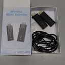 2026 Upgraded Wireless HDMI Transmitter and Receiver 328FT/100M, 4k Decode 1080P Output, Plug & Play Portable 2.4g/5g, Wireless Hdmi Extender Kit to Monitor from Laptop/PC/Projector/TV Box (Black)