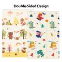 XVISHX Baby Play Mat, 74 x 50 Inch Play Mat Perfect for Use Baby Playpen, Foldable Baby Foam Playmat for Floor, Portable Waterproof Activity PlayMats for Babies, Infants and Toddlers
