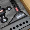 Vehiclex 6" Adjustable Drop Hitch for 2" Receiver, Heavy-Duty Tri-Ball & Tow Hook with Keyed-Alike Pin Locks for SUVs & Light-Duty Trucks, Solid Steel Design