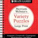 Brain Games - Merriam-Webster's Variety Puzzles Large Print: Anagrams, Crosswords, Cryptograms, Word Searches, And More! (Brain Games Large Print)