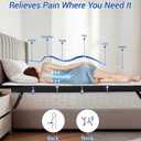 Extra Firm Mattress Topper Queen Size 3 Inch, Extra Firm&Firm Bed Topper with Dual Sides Flippable for Back Pain Relief, High-Density Hard Mattress Pad with Washable Cover, CertiPUR-US, 80"x60"
