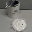 Perfnique Kitchen Compost Bin, 1.3 Gallon Countertop Compost Bin with Lid, Indoor Compost Bucket Includes Inner Bucket Liner and Carbon Filter, Small Compost Bin (Without Bags, Cream)