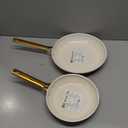 GreenPan Hard Anodized Healthy Ceramic Nonstick 8" and 10" Frying Pan Skillet Set, Gold Handle, PFAS-Free, Dishwasher Safe, Oven Safe, Taupe