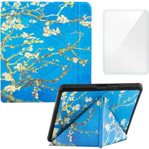 Case Compatible with 8" Kobo Forma(Model N782, 2018 Release Version), Includes a Screen Protector - Premium PU Leather Cover with Auto Sleep/Wake (One Size, Wintersweet Blue)