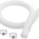 Ximoon 1-1/4 Inch x 3 Foot Long White Above Ground Pool Flex Connection Hose Filter or Suction
