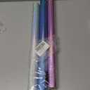 Burymento Mini Wrapping Paper Roll, Metallic Holographic Star Gift Wrap for Birthday, Valentines, Mothers day, Graduation, Wedding, Fathers day, Baby Shower, Christmas (17 Inch x 120 Inch - 3 Rolls) (Star - Pink Blue Silver)