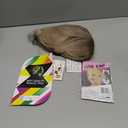 WERD Blonde Bob Wig with Bangs Short Dirty Blonde Wigs for Women Heat-Resistant Synthetic Ombre Blonde Short Wig for Cosplay Daily Use