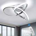 CANEOE Modern Ceiling Light Fixtures,42W Dimmable Flush Mount Led Ceiling Light with Remote Control, Creative Design Close to Ceiling Light for Bedroom Kitchen Living Dining Room Office, 38cm FlowerDimmable