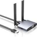 Wireless HDMI Display Dongle Adapter, Wireless Transmitter, 4K Decoding 5G/2.4G Dual-Band Stable Transmission, Plug & Play for Video and Audio from Smartphone to Projector/Monitor/HDTV