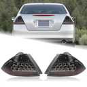 KAMDKI A Pair Smoke Black Tail Light Fit for 2006 2007 Honda Accord LX EX EXL Sedan 4-Door Rear Lamp Assembly Left Driver and Right Passenger Side W/Bulb W/O Unit Module 33551SDAA32 HO2819130