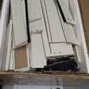 Huuger Nightstand with Charging Station, 3 Drawer Night Stand, 22 Inch Wider Side Table with Storage, Farmhouse Nightstand with Vintage Handles, Thicken Base, for Bedroom, Distressed White (15.8"D x 21.7"W x 23.5"H)