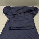 Rnoint Women's Short Sleeve Maxi Dress, Navy Color, Size S
