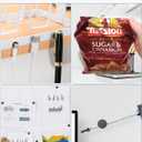 SMARTAKE 45 Pcs Refrigerator Magnets, Small Round Fridge Magnets, Multi-Use Premium Neodymium Office Magnets for Fridge, Whiteboard, Billboard in Home, Kitchen, Office and School (Black)