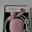 Wireless Earbuds, Bluetooth 5.4 Headphones in Ear with Noise Cancelling Mic, Bluetooth Earbuds Stereo Bass, IP7 Waterproof Sports Earphones, 32H Playtime USB C Charging Ear Buds Pink for Android iOS