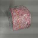 Floral Wired Edge Ribbon Roll Pink Flower Chinoiserie Fabric Ribbon for Wreath Bow Making DIY Crafts Gift Wrapping, 12 Yard