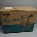 Walkers for Seniors with Seat W20S, Ultra-Stable Foldable Rollator