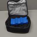 OCKLILY Pump Bag for Spectra S1 S2, Wearable Breast Pump Bags with Ice Pack, Pumping Bag with Waterproof Mat for Pump Accessories, Insulated Bottle Bags for Work Travel and Family, Black