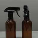 Uineko Spray Bottles 2-Pack, 10 Oz, Mist & Stream, Heavy Duty Spraying Empty Water Sprayer Bottle, BPA Free Plastic Refillable Containers for Cleaning Solutions, Plants, Hair, Essential Oils (Amber)