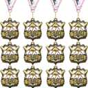 Ecation Medals with Neck Ribbons Sports Awards Medals Soccer Baseball Team Awards Softball T-Ball Flag Football Trophy Cheer up Favors for Sports Competitions Celebration Gift