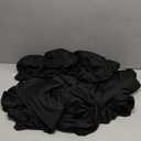 Qubjus 2 Pack Stretch Spandex Dining Chair Covers with Skirt  Washable & Fitted Slipcovers for Dining Room Chairs, Weddings, Home, Hotel Decor  Black