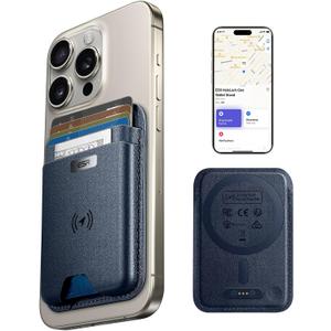 ESR for MagSafe Wallet with Find My Functionality, 5 Cards Holder, Strong Magnetic Wallet for iPhone, for iPhone 17/16/15/14/13/12 Series, Not for 13/12 Mini, Dark Blue