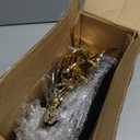 125PCS Green and Gold Plastic Plates - Fancy Green Disposable Plates - Vintage Plate with Gold Plastic Silverware Set for 25 Guests for Party Wedding Holiday