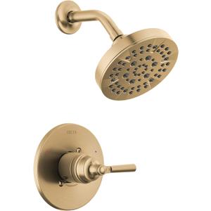 Delta Saylor 14 Series 5-Setting Shower Faucet Set, Brushed Gold Shower Head and Handle Set, Valve Trim Kit, Champagne Bronze T14235-CZ (Valve Not Included)