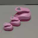 BearBoss 5 Pack Heart Punch, Craft Hole Punch Shapes, Pink Paper Puncher, Different Size of Scrapbooking Punches for Greeting Card Making, Handcraft, DIY Albums Photos, 0.3'' 0.6'' 1'' 1.5'' 2'' inch