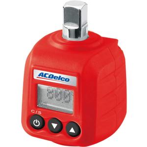 ACDelco 3/8 & 1/2" Heavy Duty Digital Torque Adapters with Buzzer and LED Flash Notification  ISO 6789 Standards with Certificate of Calibration (3/8 (5.9 to 59 ft-lbs.))