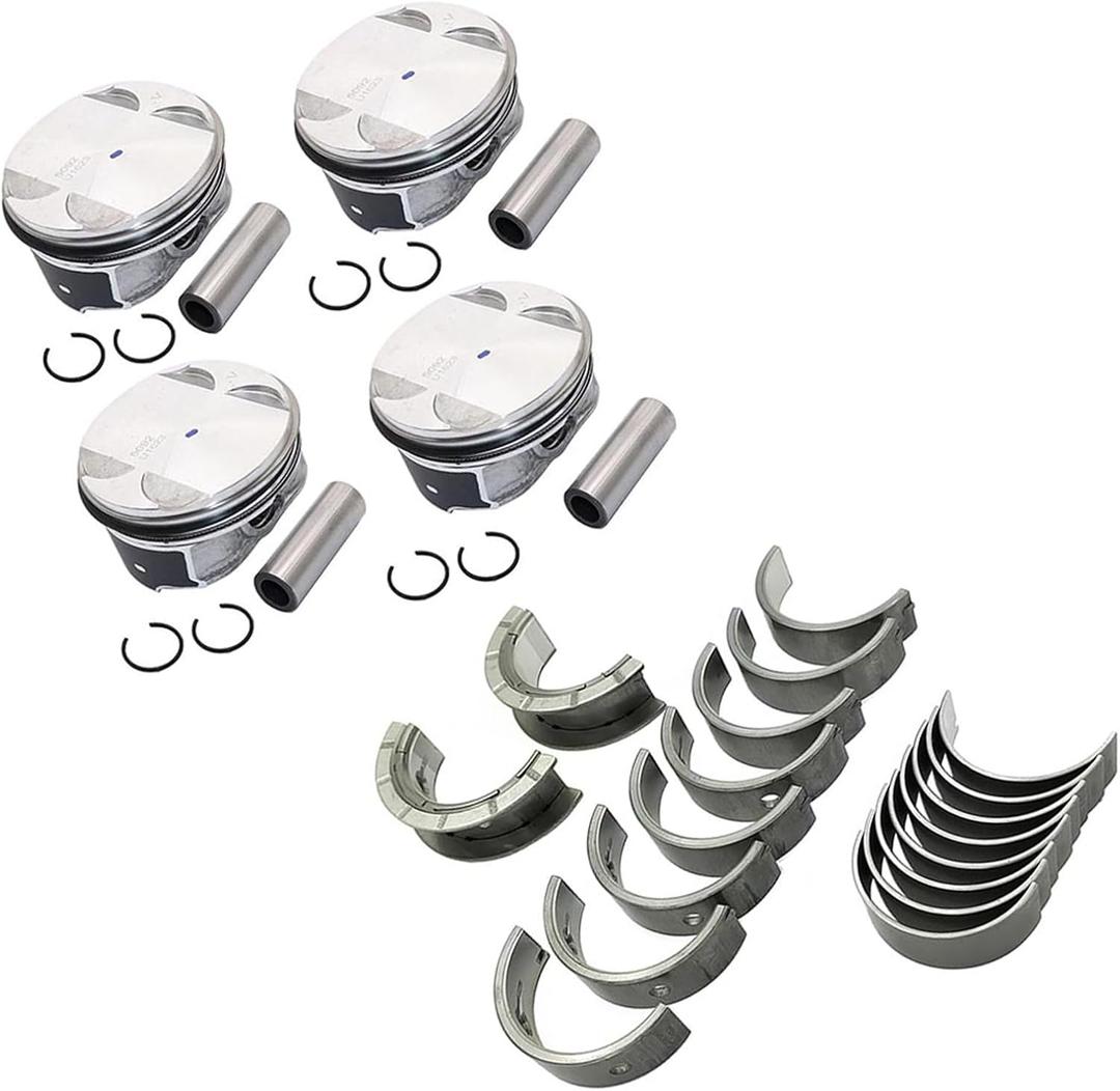 Engine Piston Ring & Main Rod Bearing Set Standard Fits for Buick Chevy GMC for Pontiac for Saturn 2.4L 2006-2017 12578324, 12578326, 12593744 Engine Piston Ring & Main Rod Bearing Set Standard Fits for Buick Chevy GMC for Pontiac for Saturn 2.4L 2006-2017 12578324, 12578326, 12593744