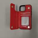 ONETOP Compatible with iPhone 13 Mini Wallet Case with Card Holder, PU Leather Kickstand Card Slots Case, Double Magnetic Clasp and Durable Shockproof Cover 5.4 Inch(Red)