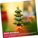 Christmas Aquarium Decoration Set: Christmas Fish Tank Decorations Xmas Tree Figure Present Box Miniature Resin Micro Landscape Ornaments for Fish Tank Supplies Table Decor