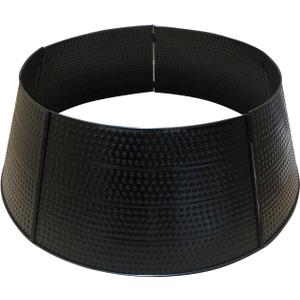 SXSZZXL Christmas Tree Collar 5-Panel Holiday Metal Skirt Decor Tree Base Cover Decorations for Christmas Home Decor (Black)