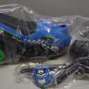 Waddle Kids Motorcycle Balance Bike - Toddler Ride on Toys w/Sounds, Wide Wheel Base, Rubber Coated Wheels, Foot to Floor Toddler Car Up to 44 Lbs, Motorbike for Kids Ages 18 Months to 3 Yrs, Blue (Large)