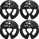 Yes4All Fractional Dumbbell Weight Plates, 2.5 LB Fractional Plates Pair & 4 Pieces Set, Micro Loading Clip On Weights for Strength Progression, Compatible with Rubber Hex & Adjustable Dumbbells