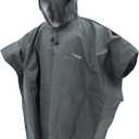 FROGG TOGGS Ultra-lite2 Waterproof, Breathable Rain Poncho, Adult and Youth Sizes (Black, One Size)