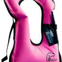 Rrtizan Snorkel Vest, Adults Portable Inflatable Swim Vest Jackets for Snorkeling Swimming Diving Safety (one_size, Pink)