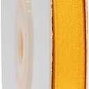 Double Face Yellow Satin Ribbon 1/4 Inch X 50 Yards Polyester Yellow Ribbons for Gift Wrapping Fabric Ribbon for Crafts Flower Bouquet Sewing Arts Wedding Party Decoration