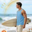 Cotrasen Men's Tank Top UPF 50+ Sleeveless Shirt Cotton Moisture Wicking Casual Gym Workout Shirts Cooling Muscle Tee Shirt (White, L)