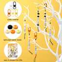 Ferreve 60 Set Back to School Crafts Kits Bee Keychains with Positive Gift Cards for Classroom Activities Beadable Keychains with Inspirational Beads