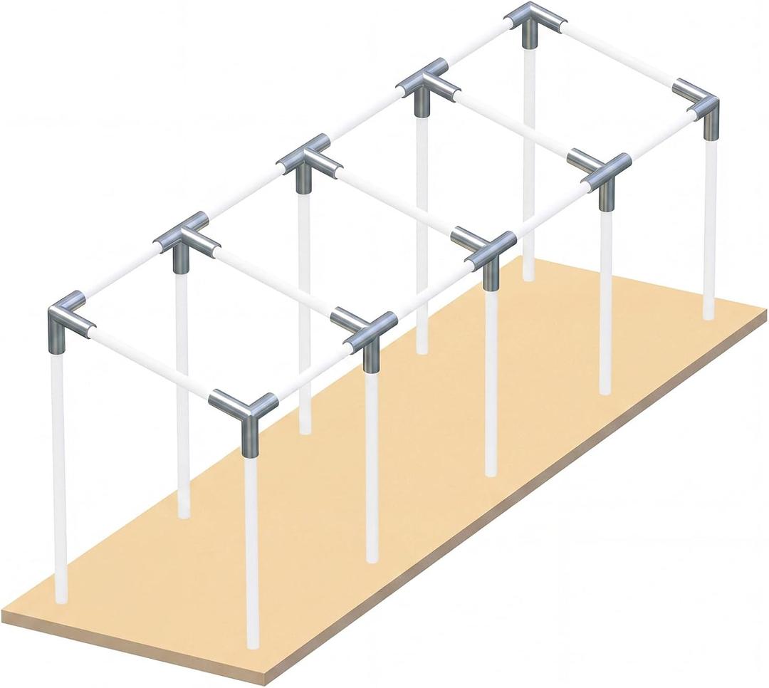 Frienda 10-Leg Lean-to Canopy Fittings for Under 1-3/8" Pipes, 1-3/8" ID, Connect under 1-3/8" Pipes