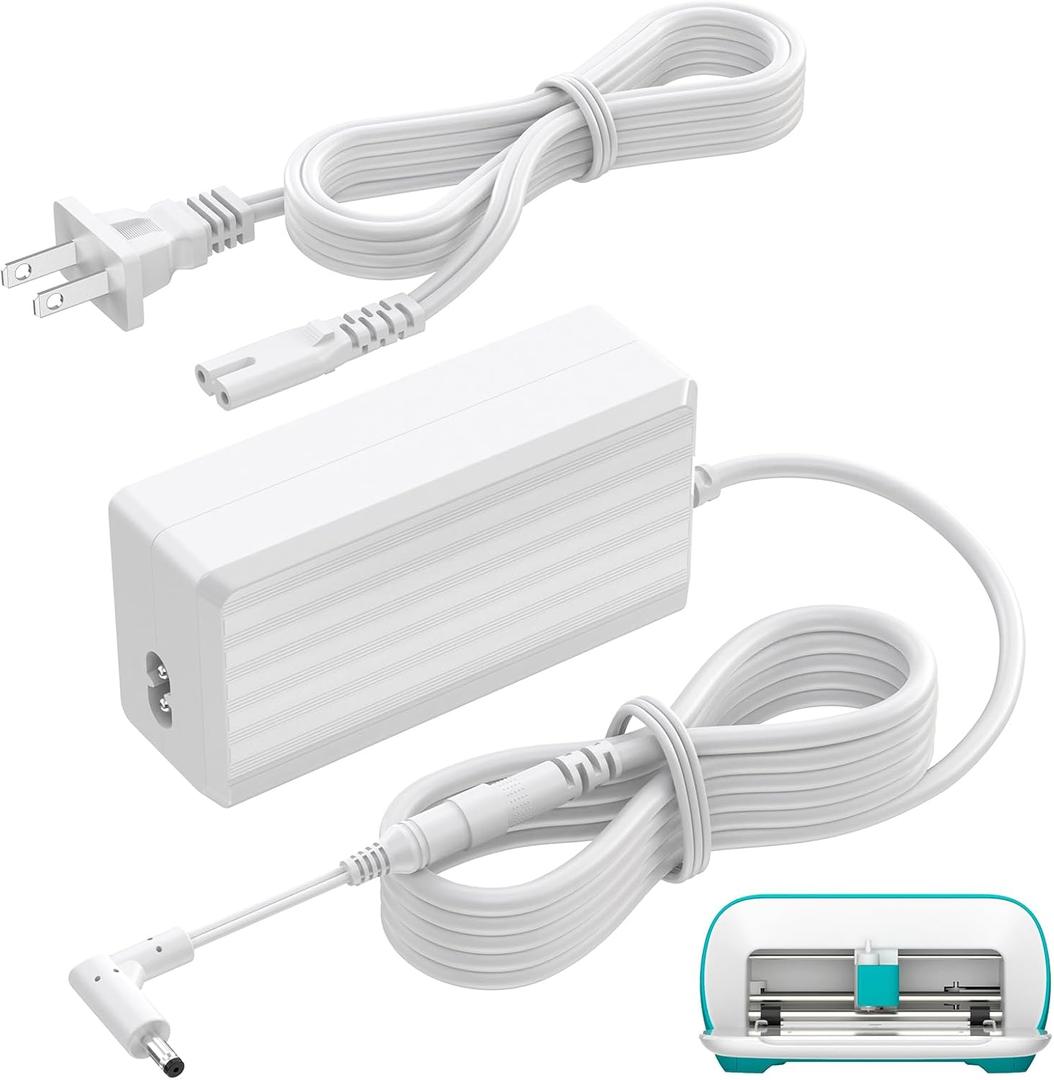 18V DIY Cutting Machine Charger Replacement Fit for Cricut Joy JCTR101 Power Cord AC Adapter Plug for Cricut Joy 2007813 2007992 PC2007992 GHFB23405 SS2076299 TS-A045-1800251(Not for Others)