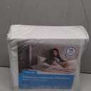 Linenspa Waterproof Mattress Protector, Queen Size  Fitted Sheet Style, Breathable, Machine Washable & Dryer Safe, White