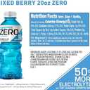 POWERADE Electrolyte Enhanced Zero Sugar Mixed Berry Sports Drink, 20 Ounce (Pack of 24)