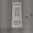 Nirosta Yogurt Spoon, Stainless Steel Gelato/ Ice Cream Spoon, Fruit Spoon, Dessert Spoon, 6.4-inch, Set of 6 (Color Set B)