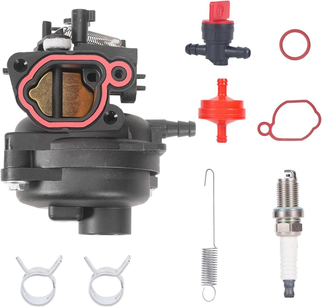 799584 Carburetor Set Replacement for Lawn Mower Carburetor 594058 596505 593261 594057 798452, Compatible with Carb 550EX 725EXI 625EX 675EX 140cc 09P702, with Troy BiltTB110 TB200 Engines