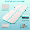Inflatable Gymnastics Air Mat 6.6ft/10ft – Shock-Absorbing Tumble Track for Safe Home, Gym & Outdoor Training with Electric Pump